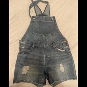Girls Old Navy Denim Overall Shorts